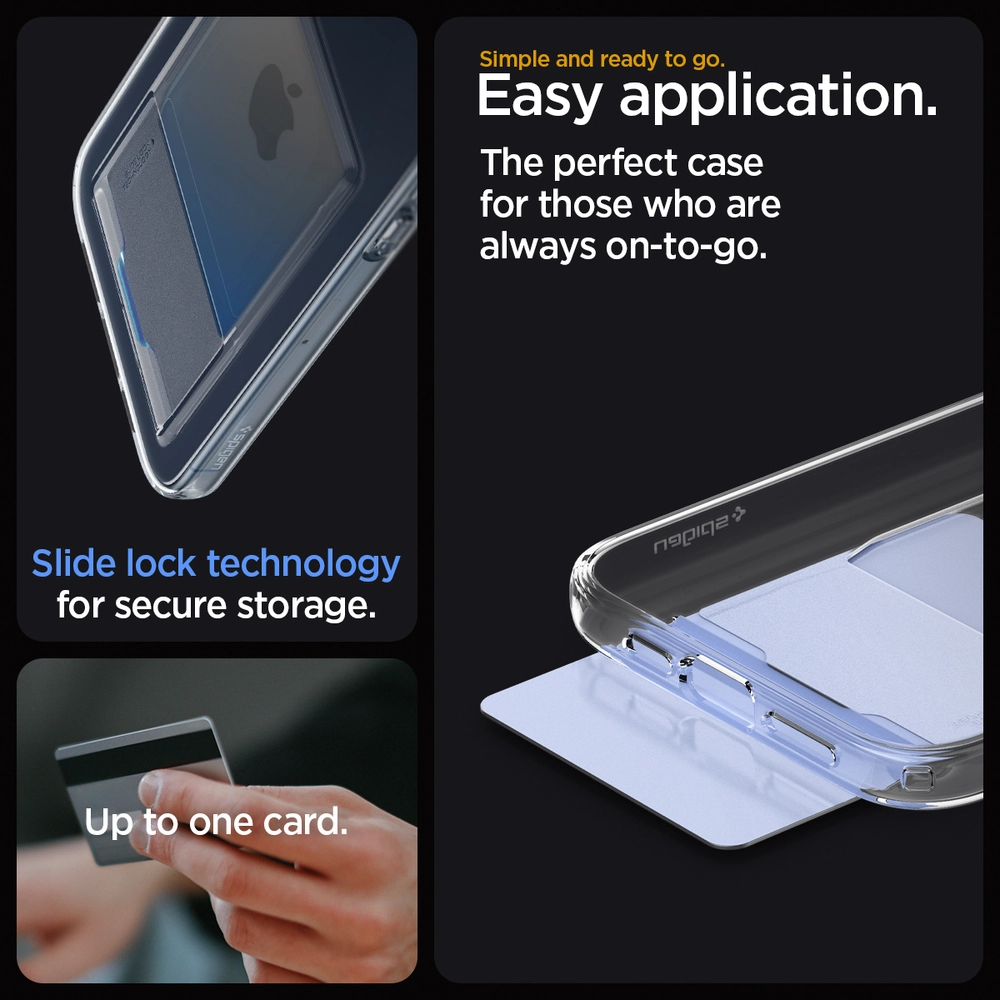 Crystal Slot Case for iPhone 15