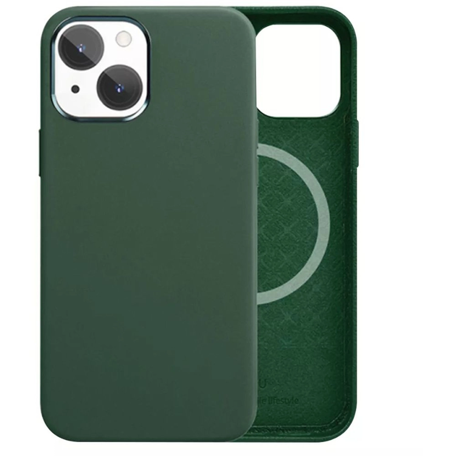 Magsafe Case - Polyurethane, Metal Back Case for iPhone 13