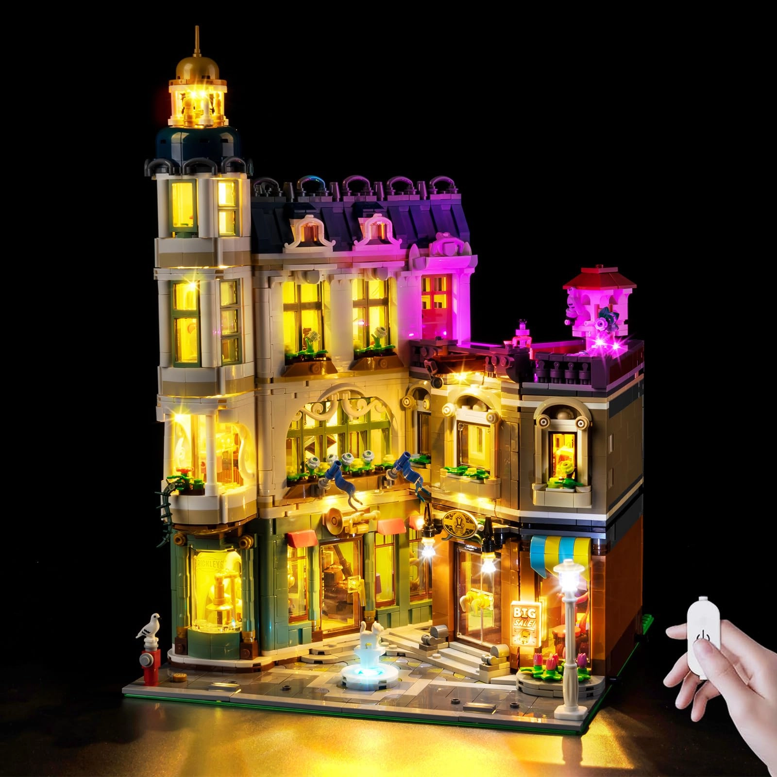 Kyglaring LED Light Compatible with Lego Shopping Street 11371 - Touch Version