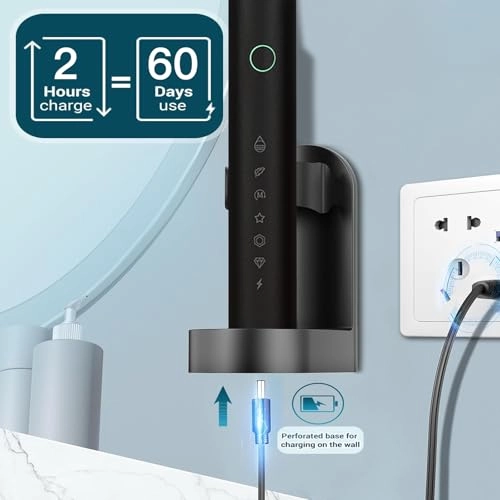 Electric Toothbrush - 8 Brush Heads Travel Case 6 Modes