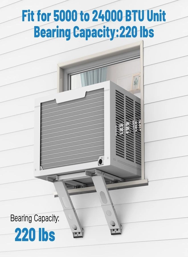 Air Conditioner Support Bracket - No Drilling Heavy Duty Steel Holds Up to 200lbs