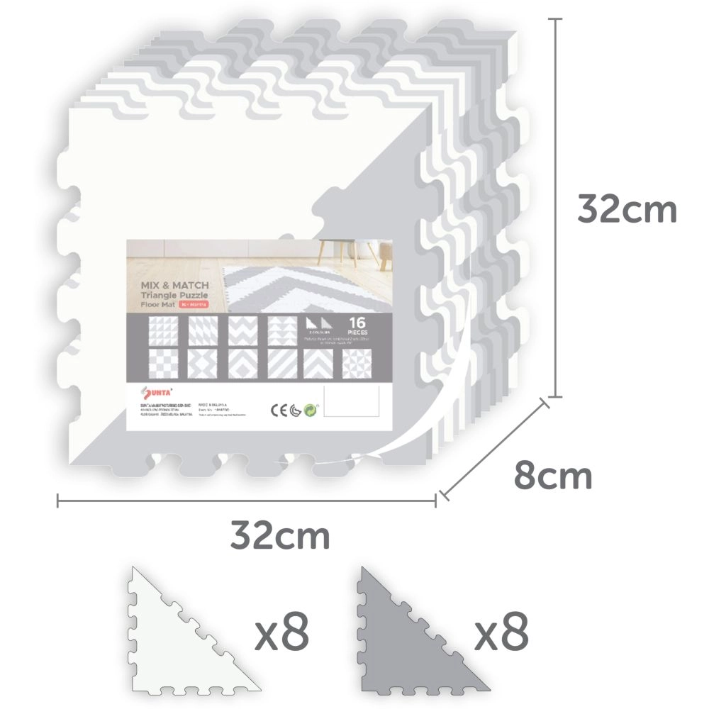 Triangle Puzzle Floor Mat - 10 Months