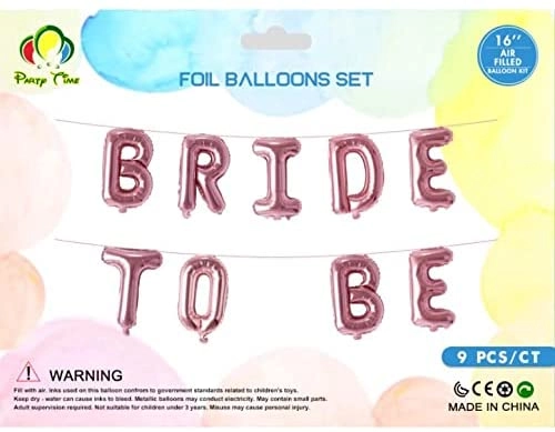 Bride To Be Foil Balloon - 1 Set Bridal Shower