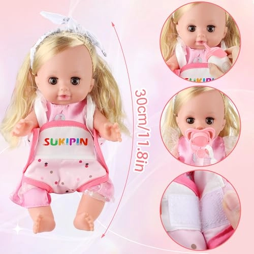 Baby Doll Playset - 14 inch with Accessories