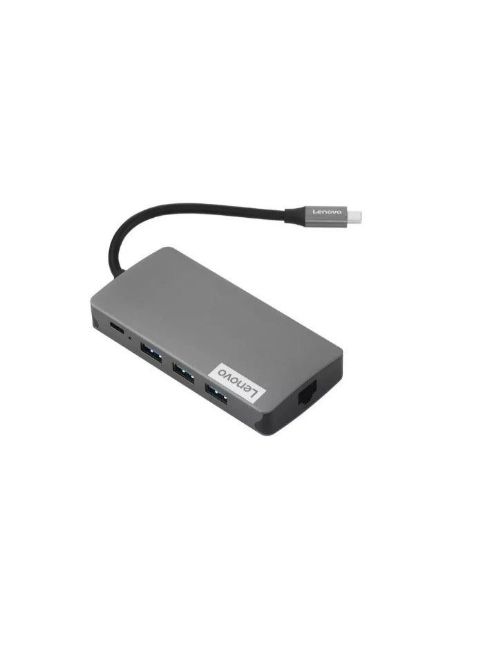 Lenovo 9-in-1 USB-C Travel Dock Hub - Universal compatible with USB-C devices with DP alt-mode