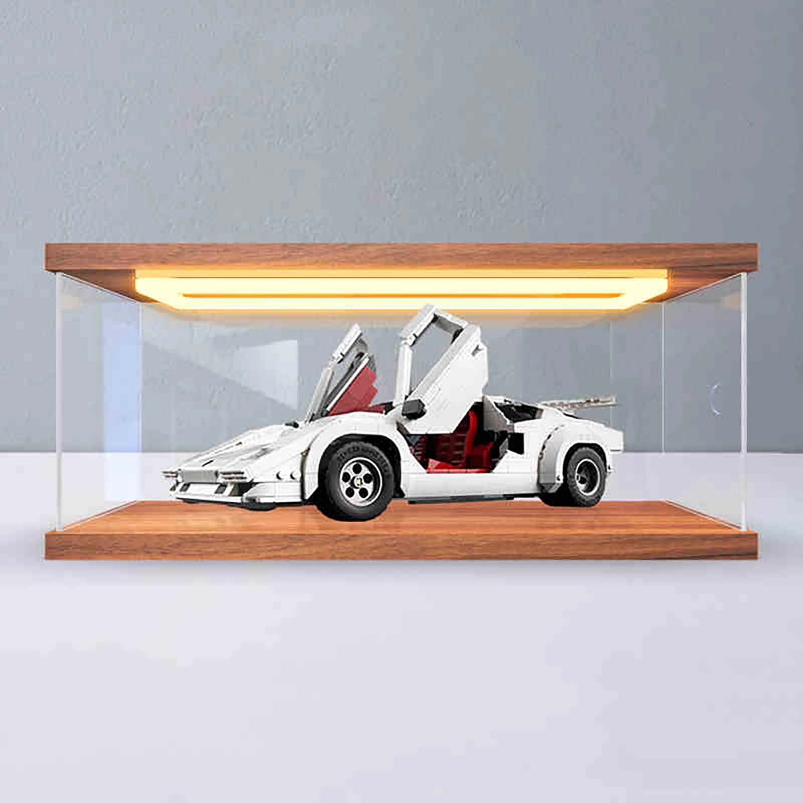 Display Box - 40 x 20 x 15 cm Walnut Backlight Model