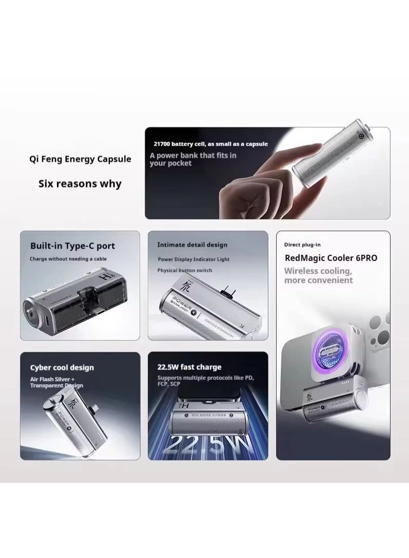 Mini Power Bank - 5000mAh 22.5W Fast Charging