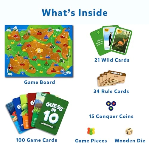 Guess in 10: Animals - Card & Board Game
