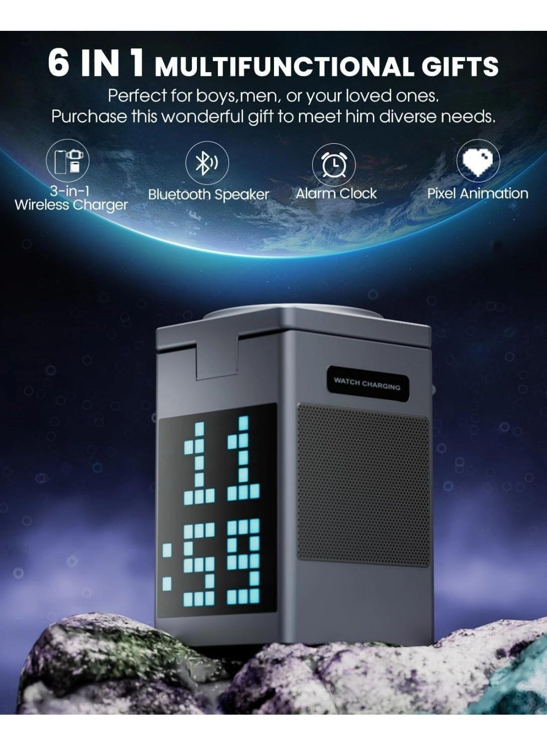 6 in 1 Portable Bluetooth Speaker