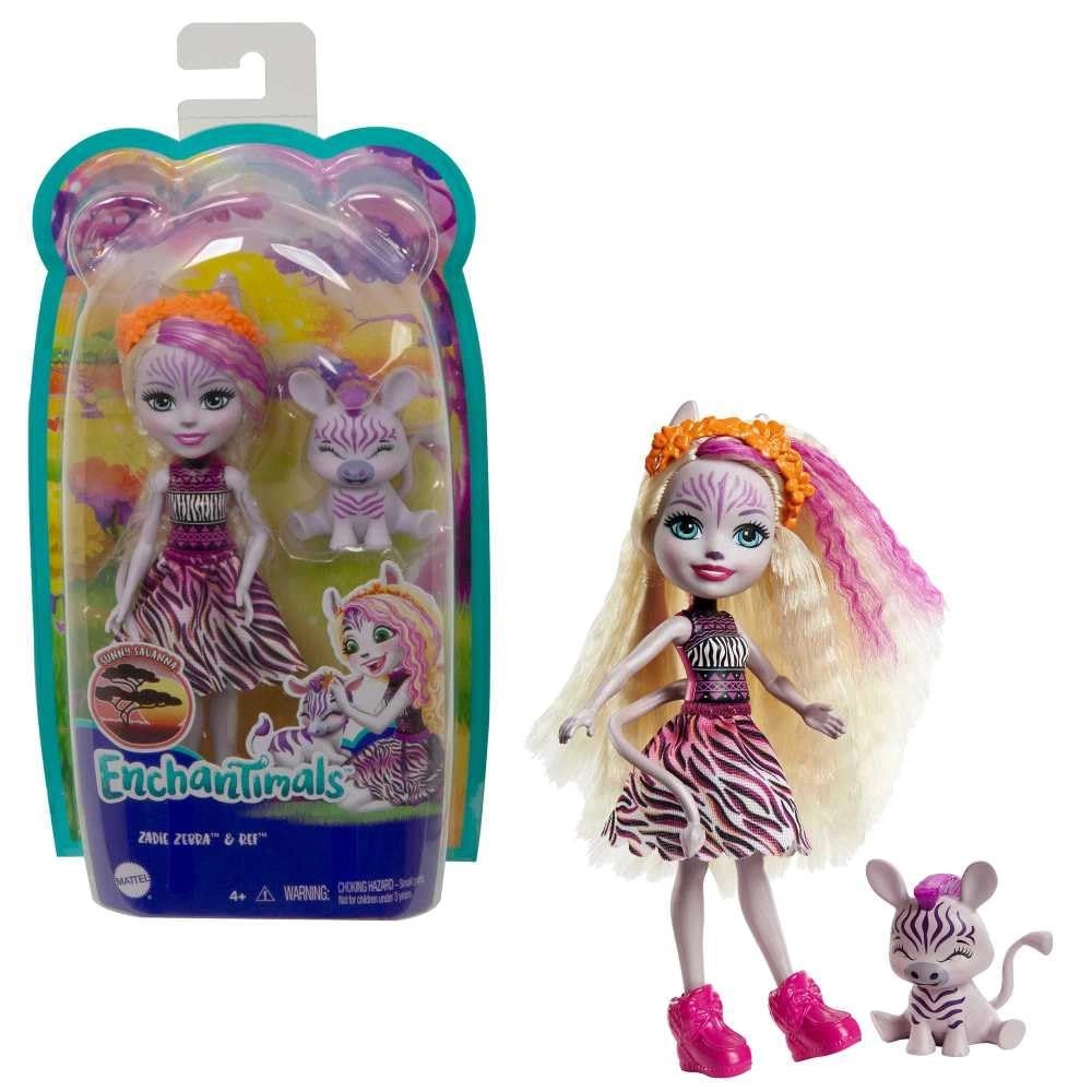 Mattel Zadie Zebra Doll - 6-in Plastic Ages 3+