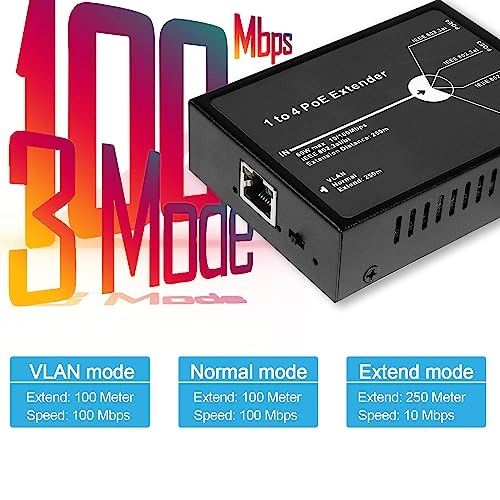 POE5004G-V2 - 48V 30W 4 IEEE802.3af/at/BT 10/100/1000Mbps 60W