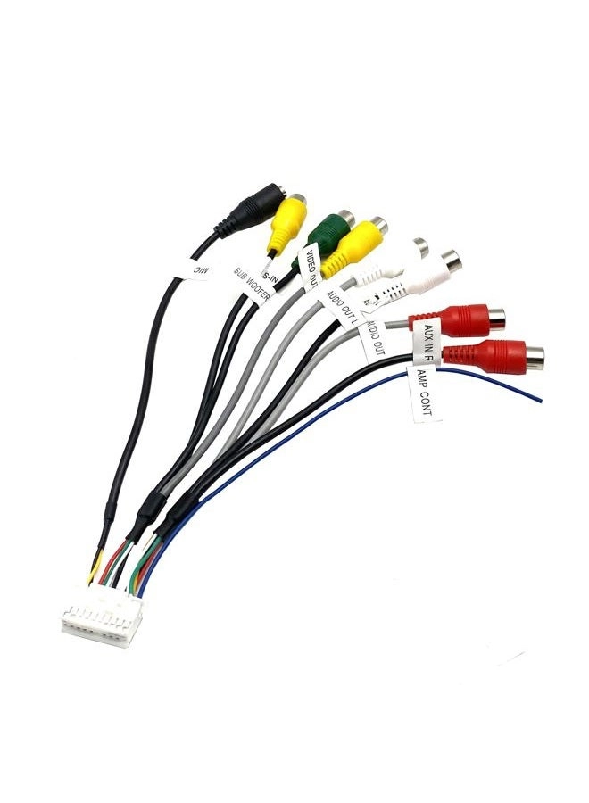 Ulifebet 20 Pin Car Radio RCA Harness