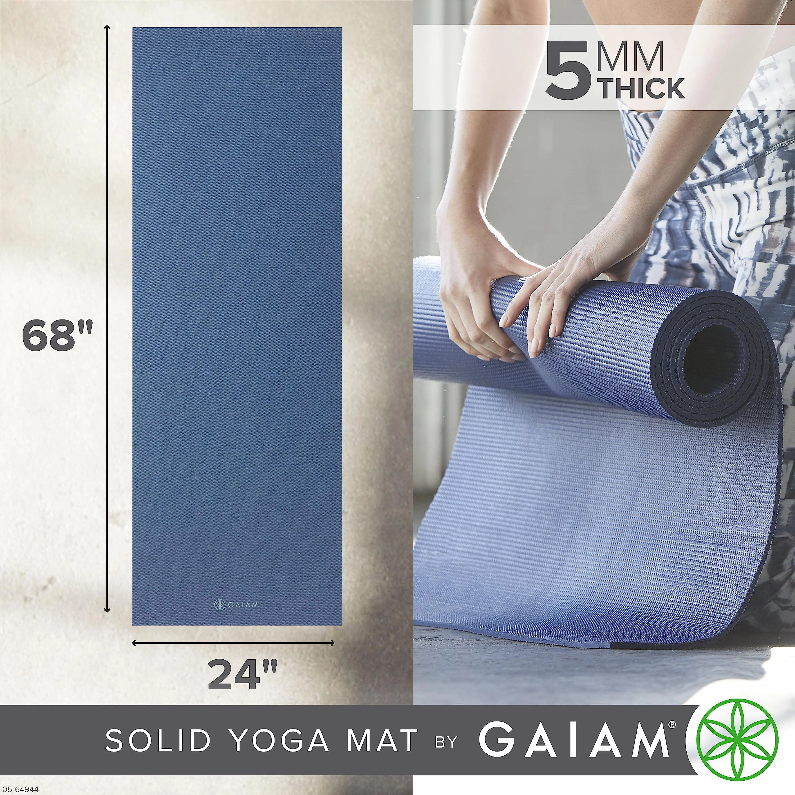 Yoga Mat - Polyvinyl Chloride 5mm