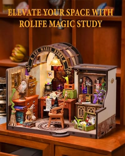 The Magic Study - DIY Miniature House Kit LED Lights