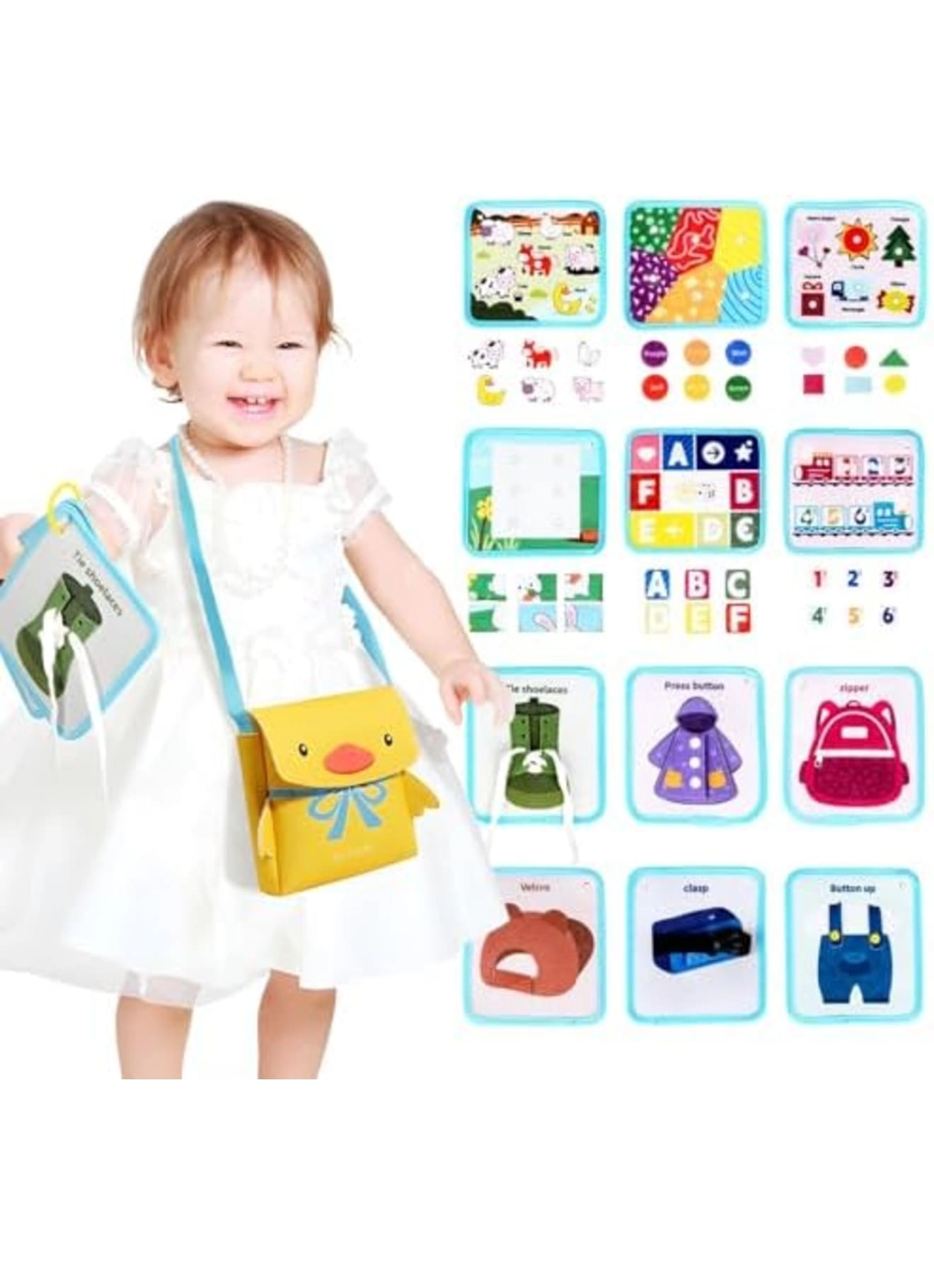 Montessori Busy Book - 1-3 years