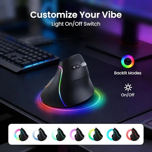 Vertical Wireless Mouse - Bluetooth