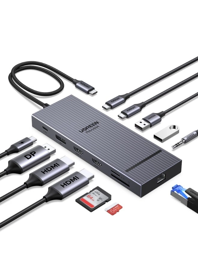 Ugreen USB C Hub - 14-in-1 Triple Display