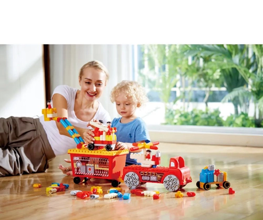 Poly M Fire Rescue Truck - 106-piece