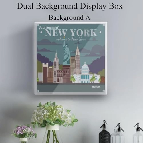 Acrylic Figures Display Box - 30x12x30cm Dustproof Transparent