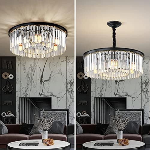 Modern Crystal Chandelier - Dimmable
