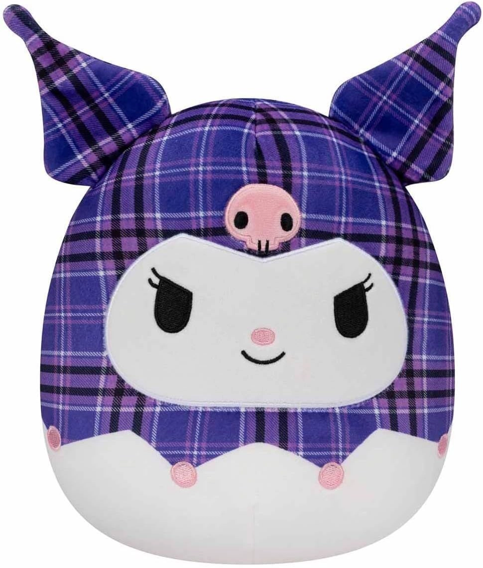 Squishmallows Kuromi - Purple Plaid 8 inch