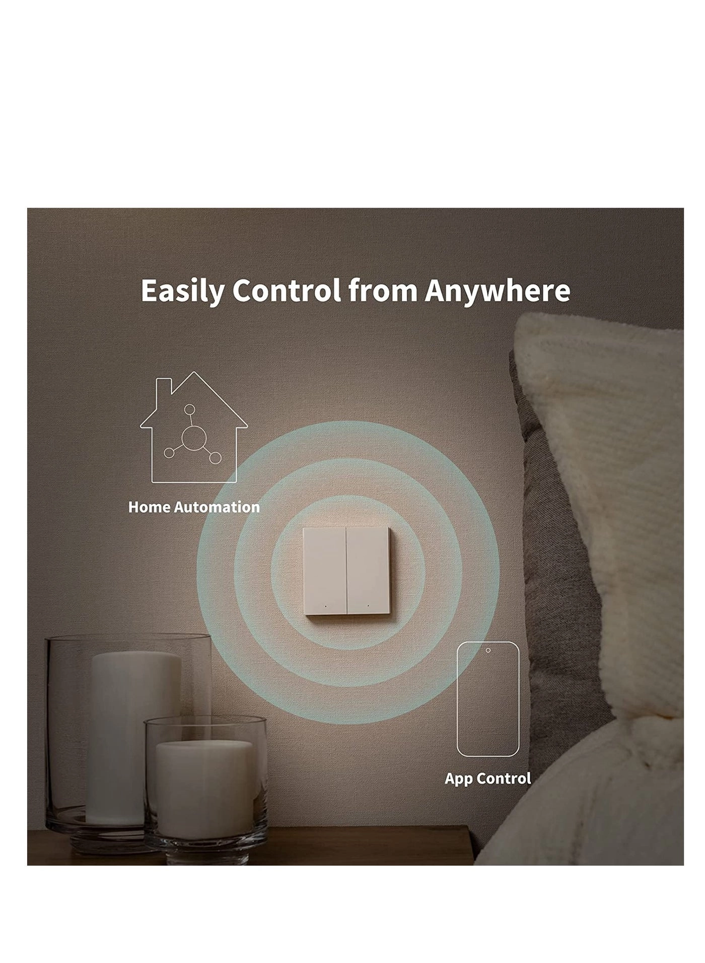Smart Wall Switch H1 - Zigbee 3.0 EU Neutral Double Rocker