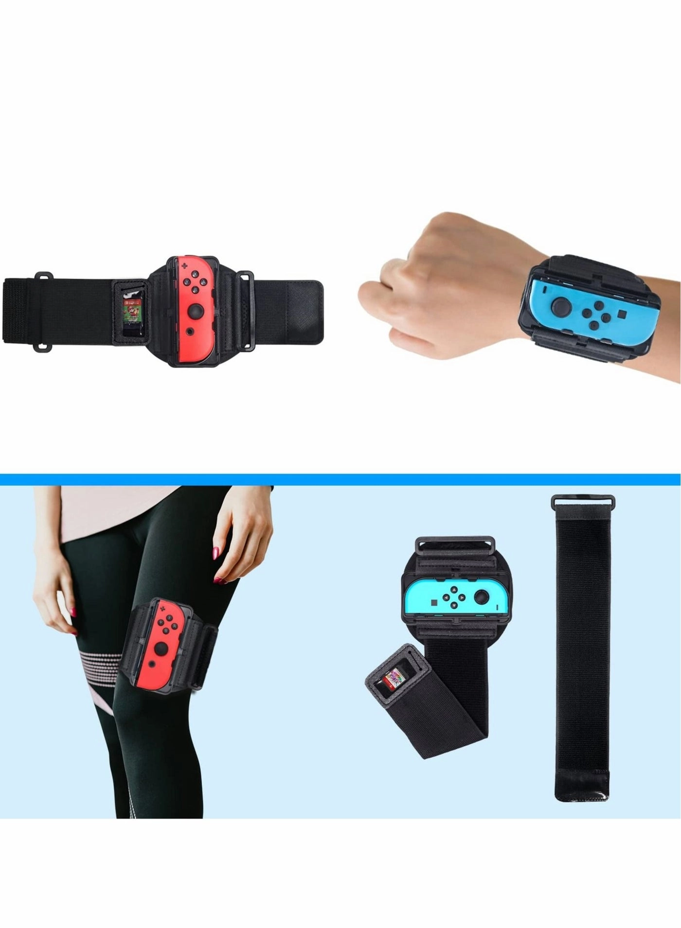 Wristband and Sports Leg Strap - Nintendo Switch Switch OLED Ring Fit Adventure Just Dance 2023/2022