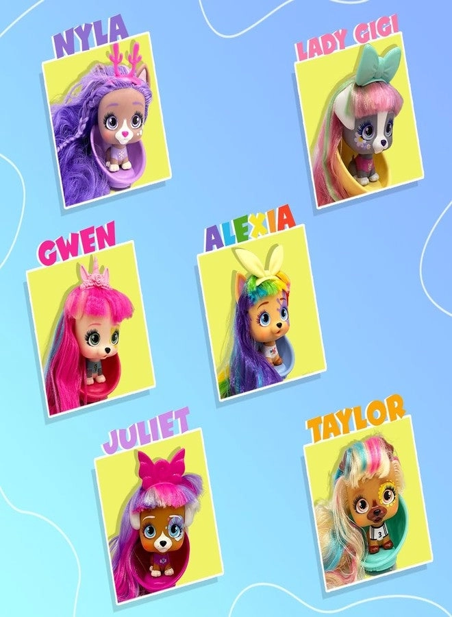 I Love VIP Pets - Doll Set Pups with Long Hair 9 Accessories Ages 3+