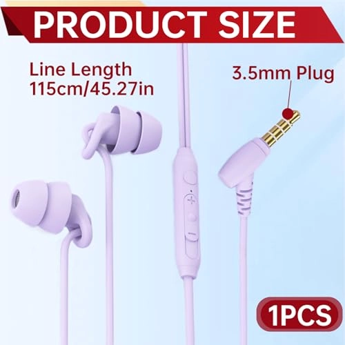 Sleeping Headphones Wired Earbud