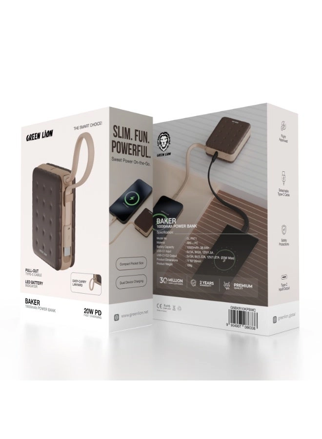 Baker PD - 10000 mAh 20 W Fast charging