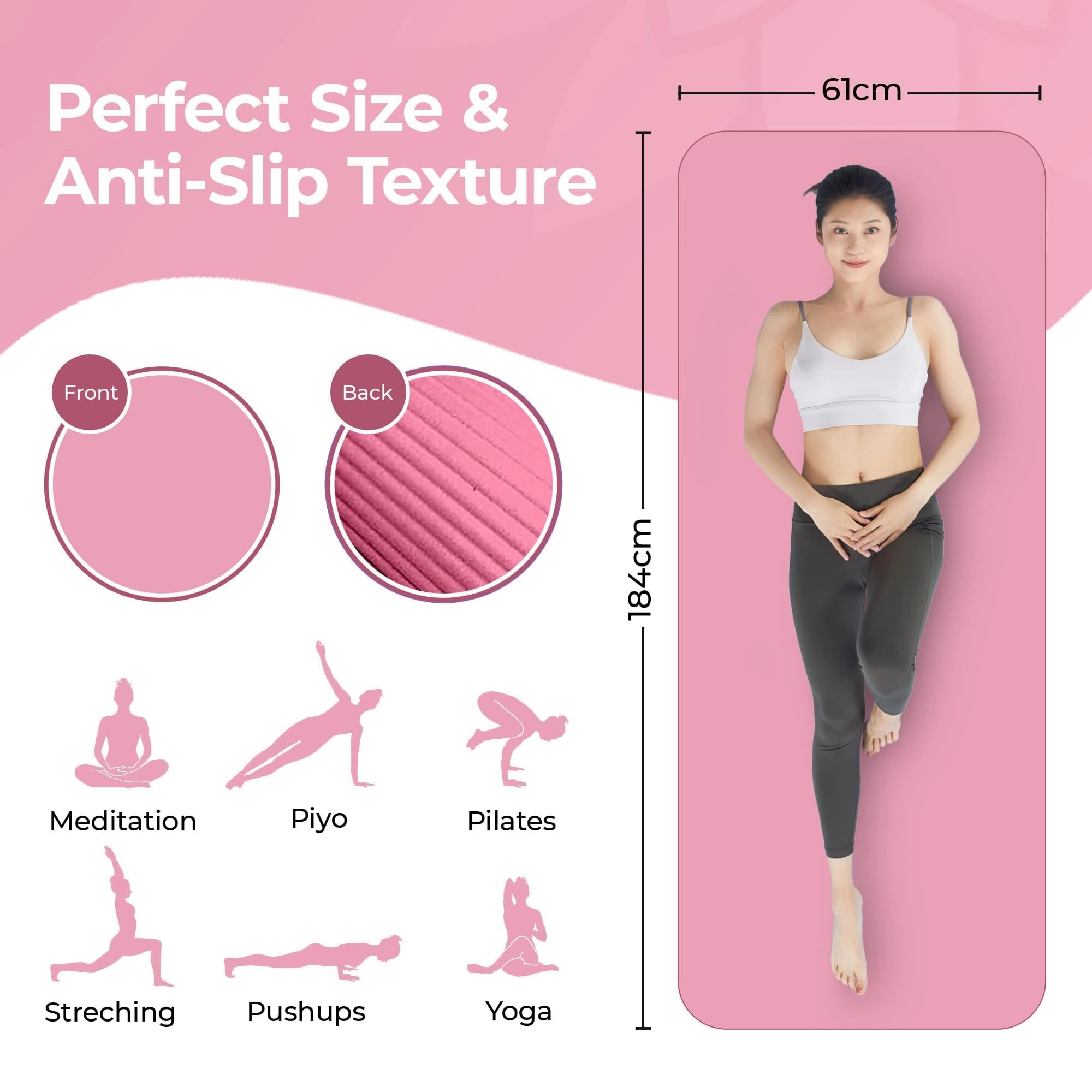 Yoga Mat - Nitrile Butadiene Rubber 15MM