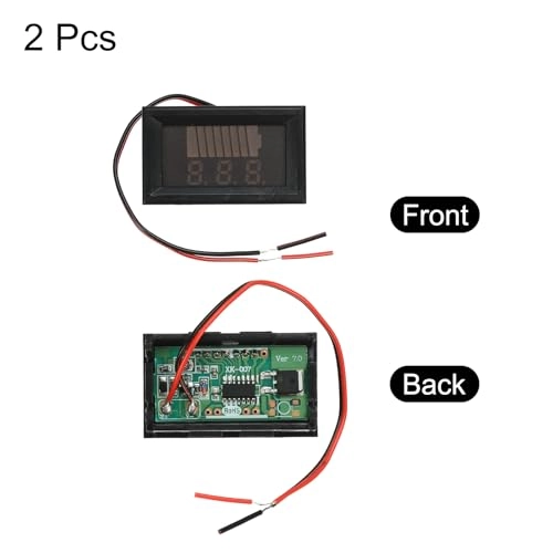 72 V Voltmeter - Red LED 2-Wire 0.56 Inch