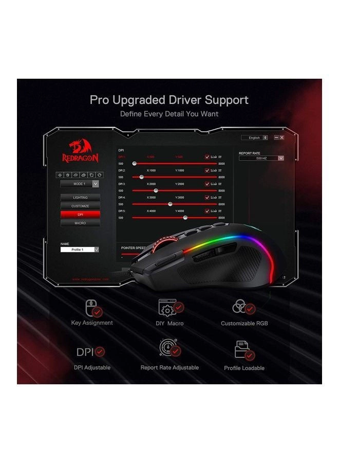 M612 Predator Gaming Mouse - USB