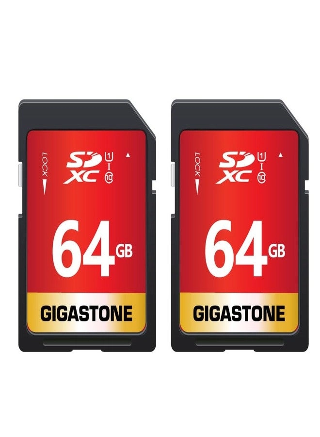 Gigastone SDXC Memory Card - 64GB Pack
