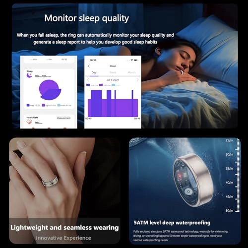 Smart Ring - Heart Rate Sleep Tracker 5-8 Days