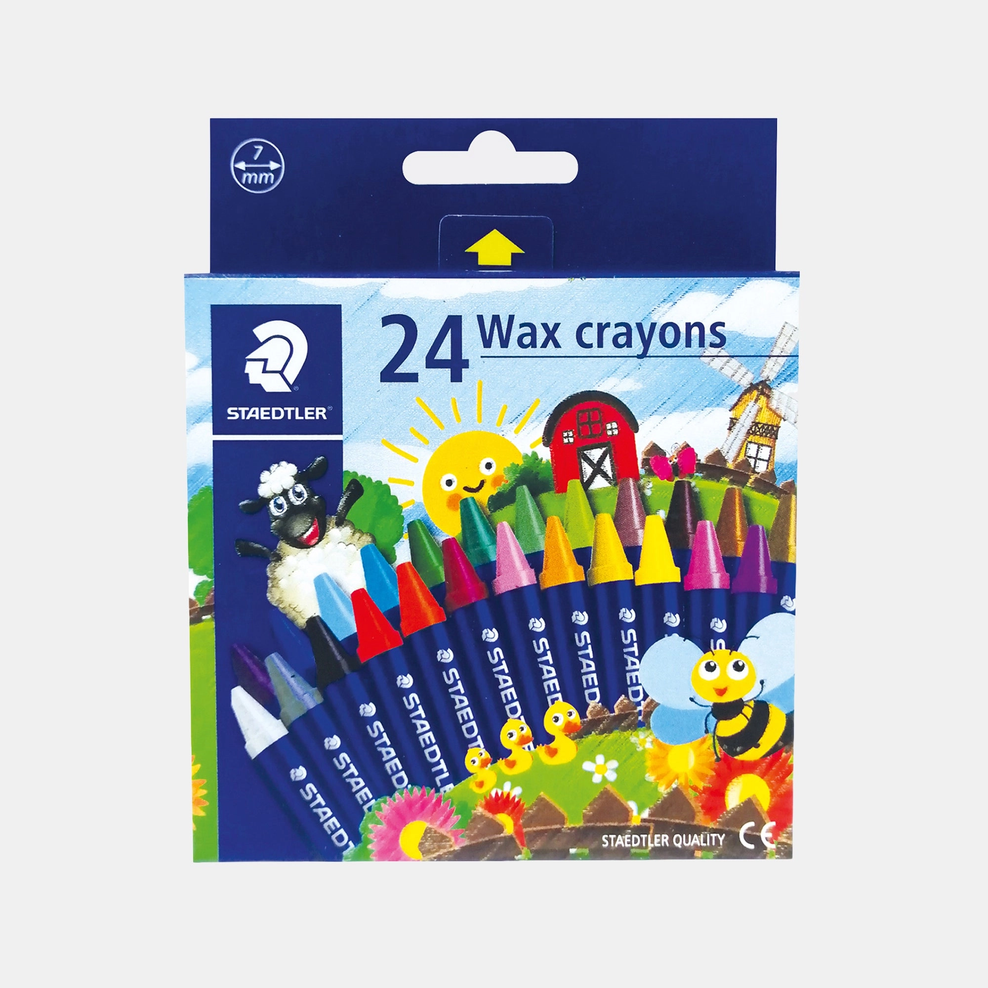 Staedtler Noris Wax Crayons - 24 Colors