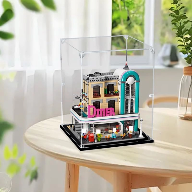 Display Case (10260) - 11.81x11.81x15.74in. Black Bottom2