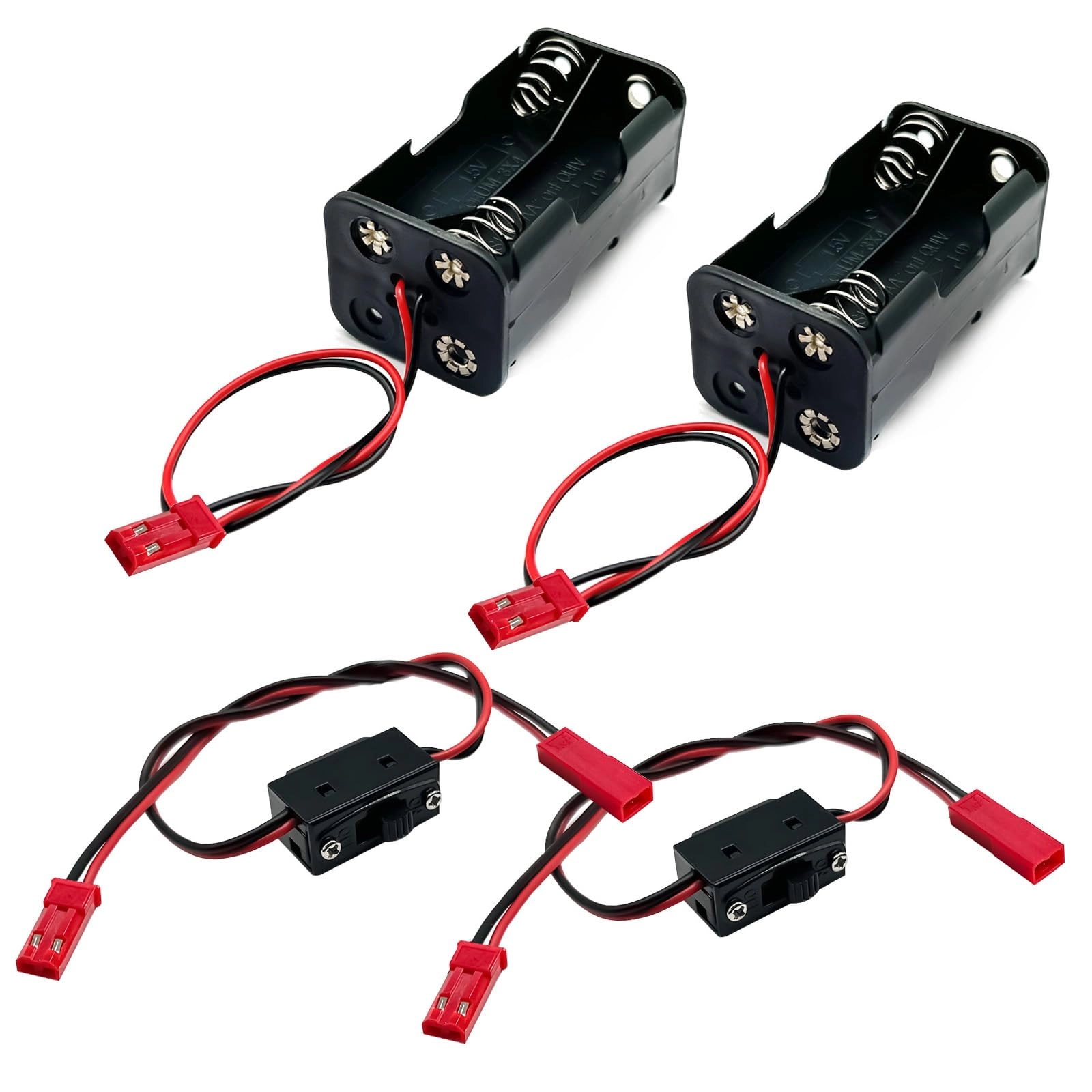 FLY RC On/off power switch & AA battery holder - 1/8 1/10 1/16