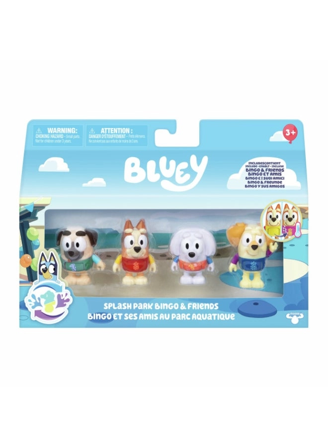 Bluey Splash Park Bingo & Friends Figure Pack (2328051) 4 pcs