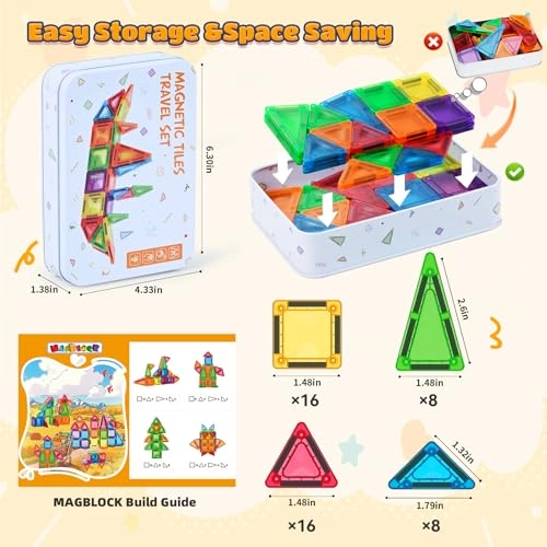 Magnetic Construction Set - 30 pcs