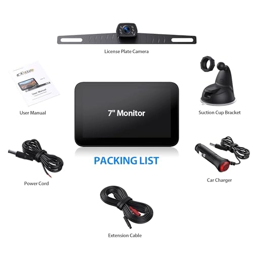 Wired Backup Camera - Night Vision Wired 1080P