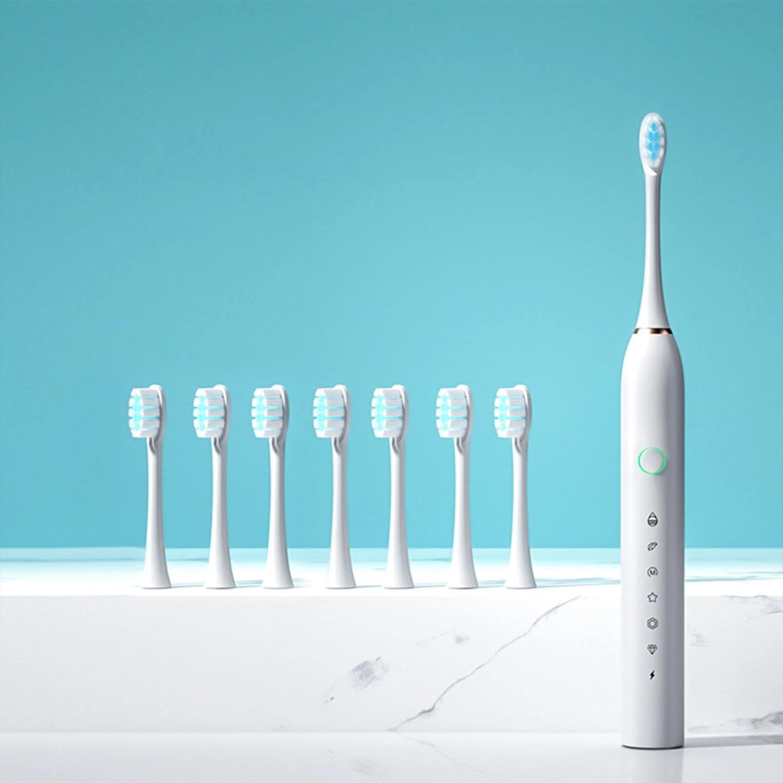 TOMURA Series Ultra - 8 Brush Heads Rechargeable