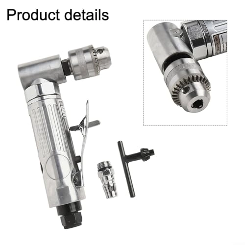Pneumatic Drill - 90 Degrees 0.6-6.5mm Chuck 15000rpm