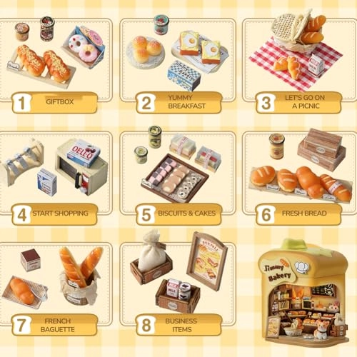 3D Wooden Puzzle Bookshelf Insert - Library of Books 1:24