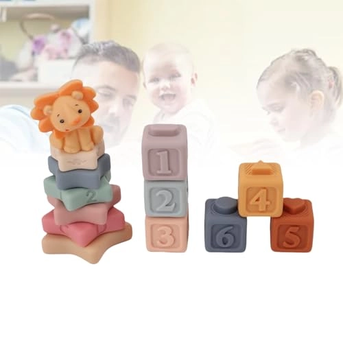 Soft Stacking Building Blocks - Lion 12 pcs