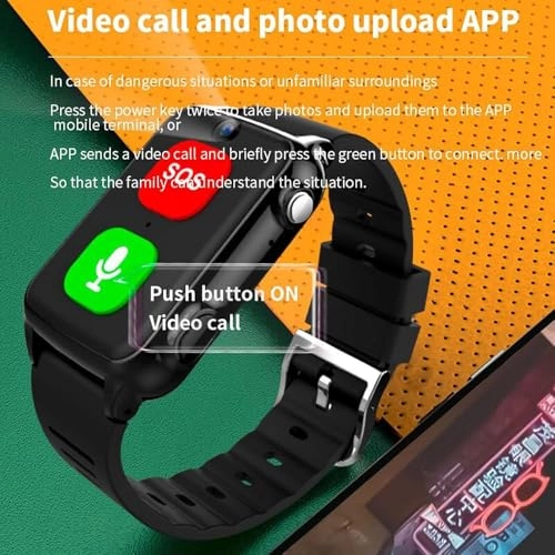 Emergency Call Bracelet - 850mAh Black Heart Rate Monitor