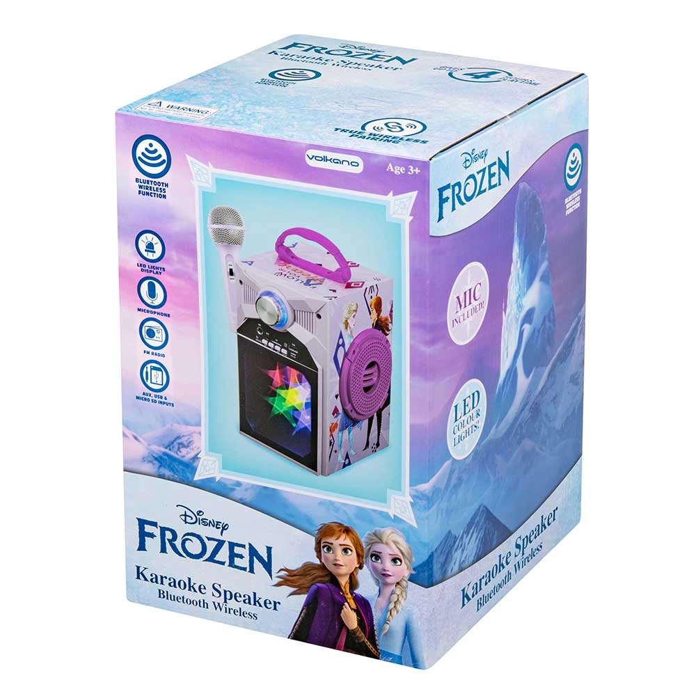 Disney Frozen Bluetooth Karaoke Speaker - Suitable for 3 years and above
