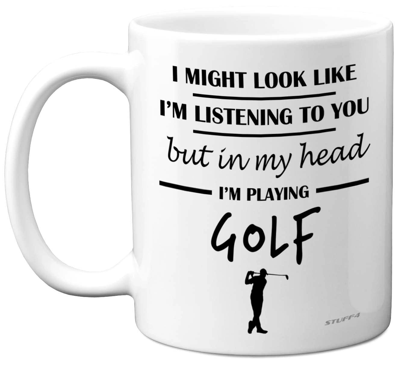 STUFF4 in My Head I'm Playing Golf Mug