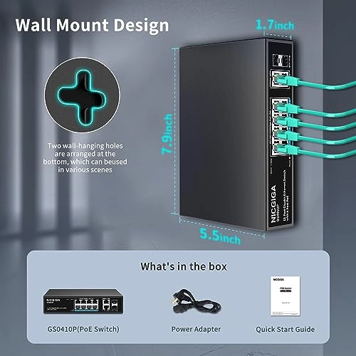 12 Port Gigabit |8x PoE+ 120W+4xUpLink 12-Ports