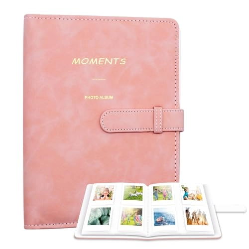 3.5x2.3" 256 Pockets PU Leather Photo Album